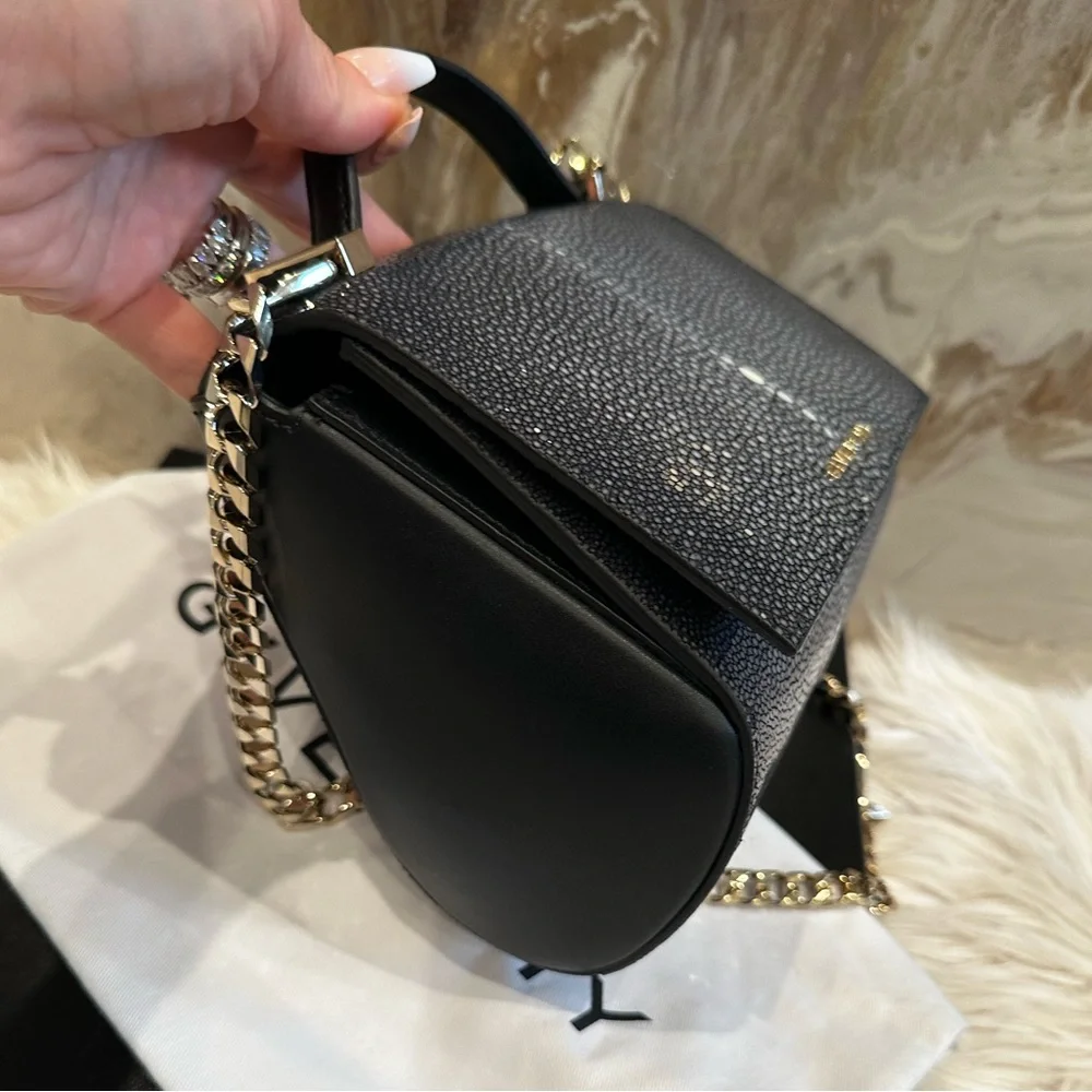 $5k Givenchy Mini Stingray Galuchat Pandora Box Chain Bag - Picture 5 of 13